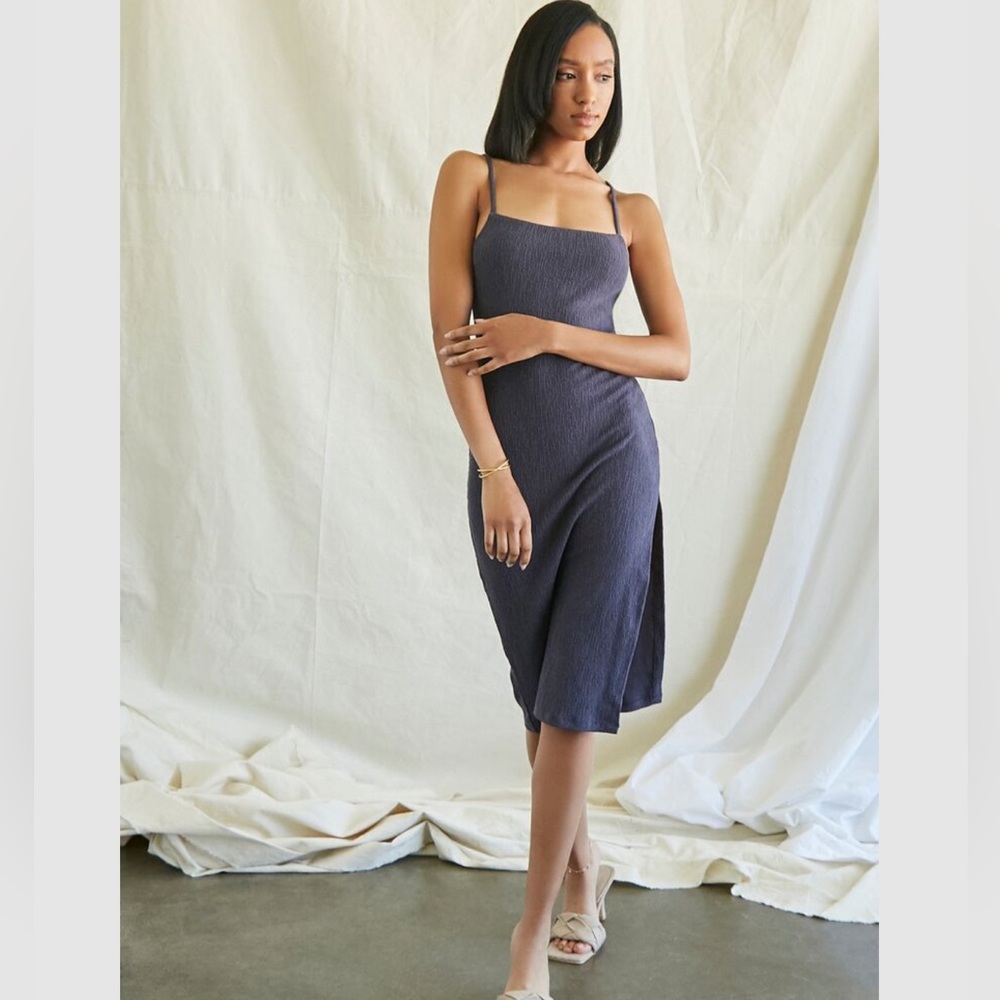 Forever 21 Navy Midi Dress